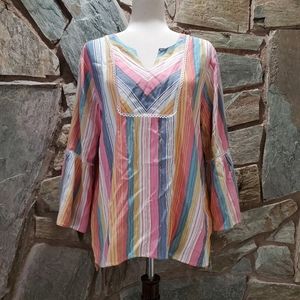 Rebecca Malone Boho Top sz XL